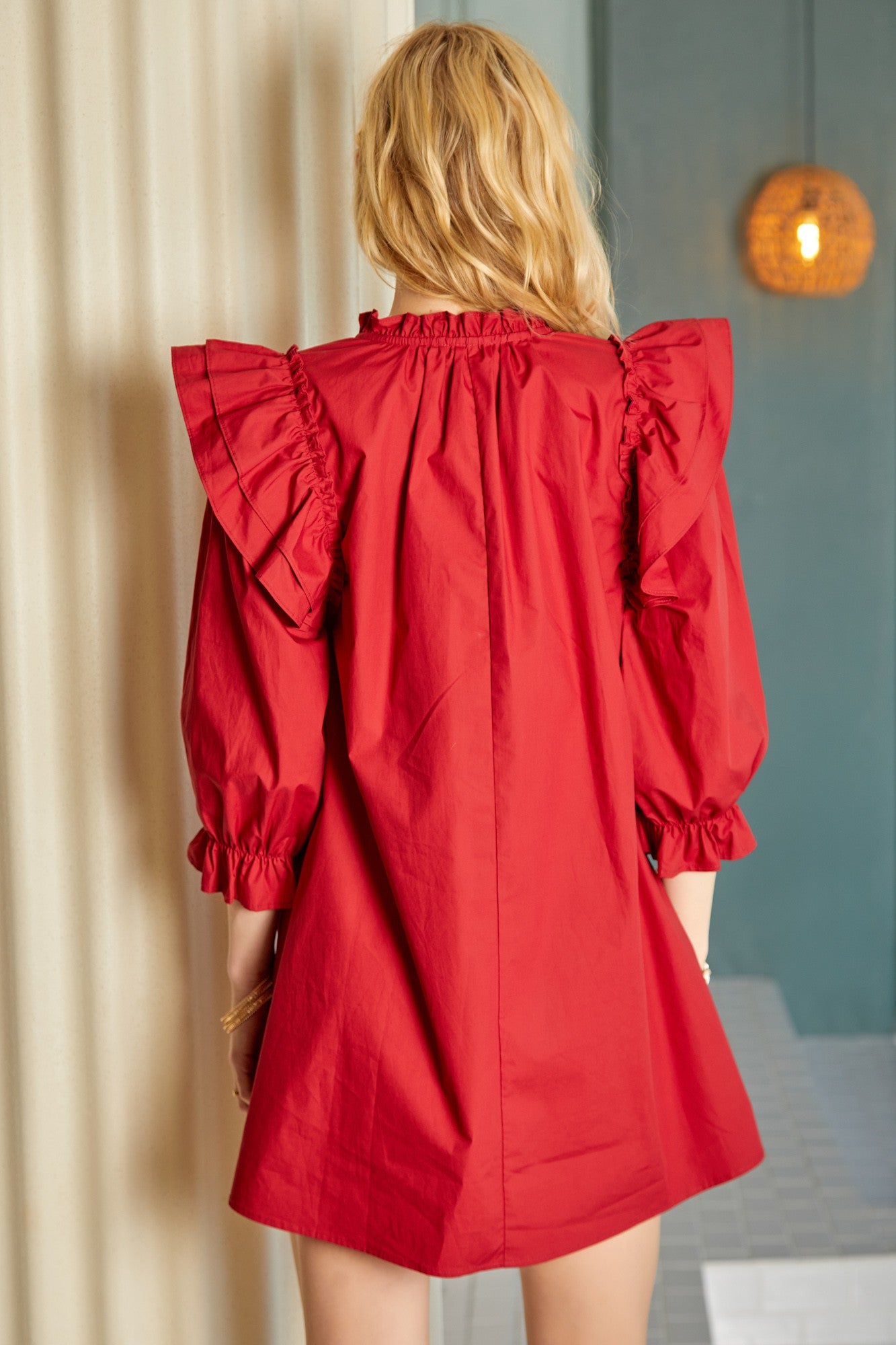 Red Poplin Mini