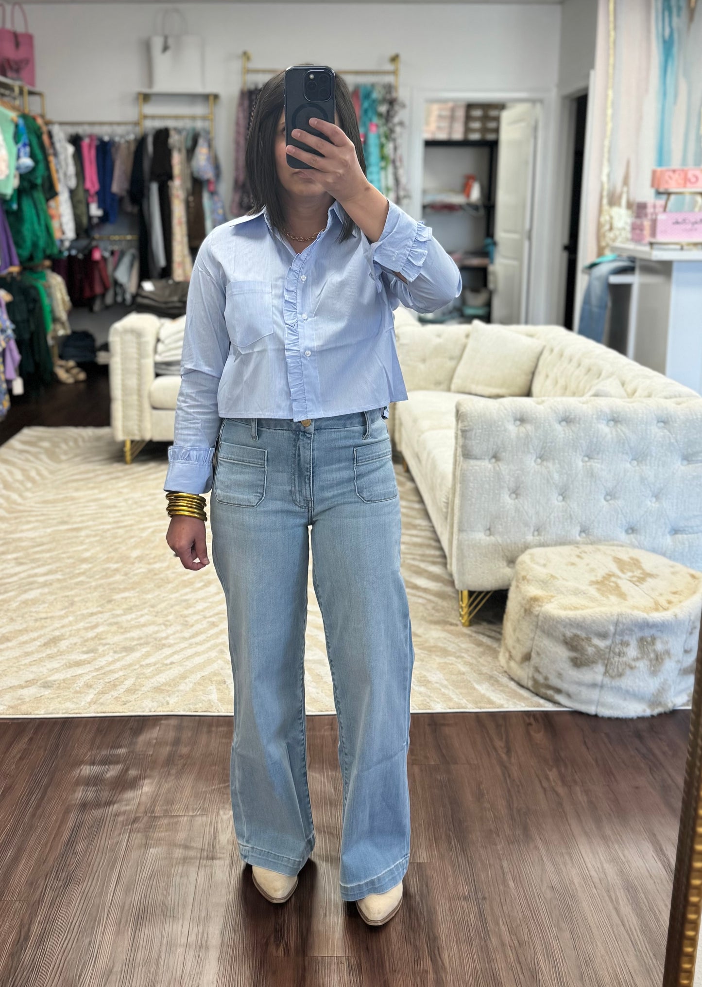 Meg HR Wide Leg Patch Pocket - Fortitude