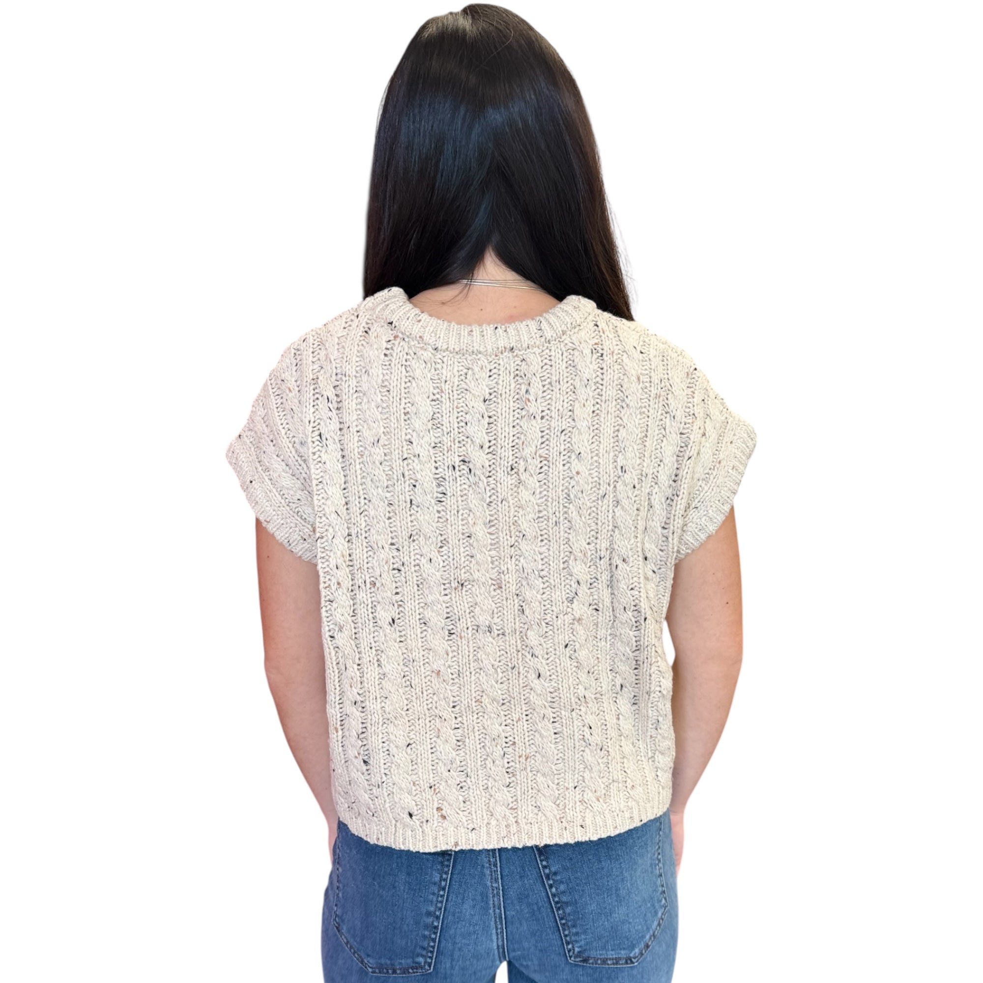 Effortless Cable Knit Sweater Tank