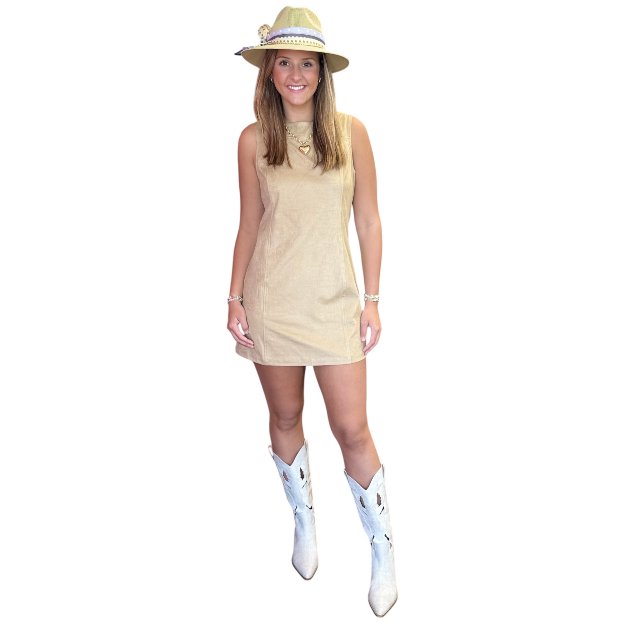 The Groove Faux Suede Mini Dress