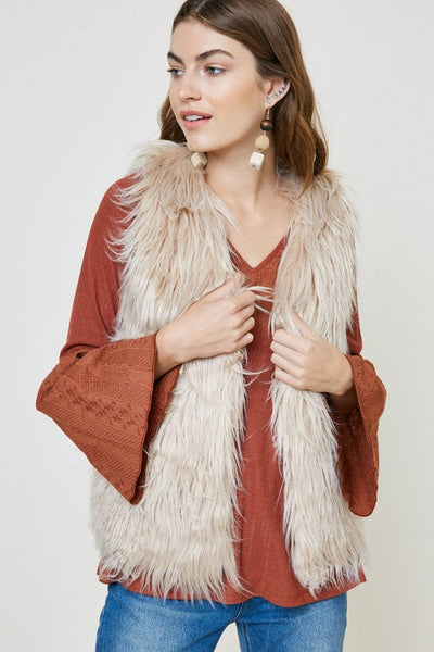 Faux Fur Vest | Adore Boutique