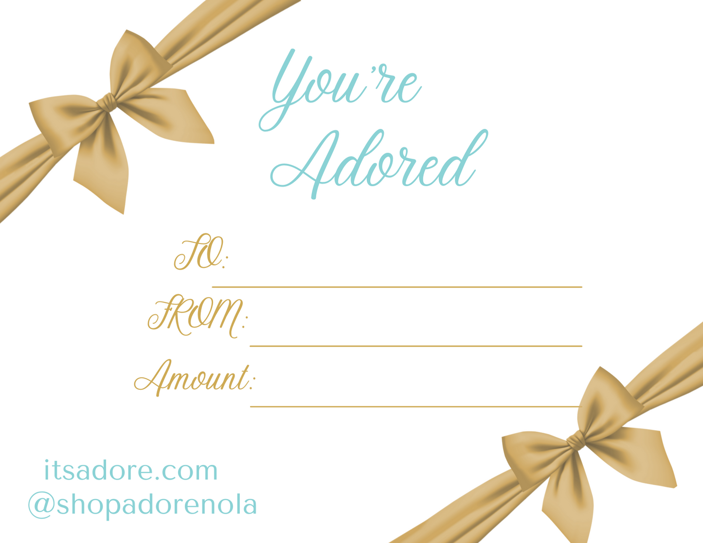 Adore Boutique Gift Card