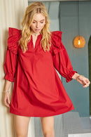 Red Poplin Mini