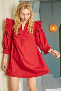 Red Poplin Mini