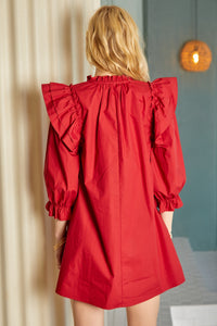 Red Poplin Mini