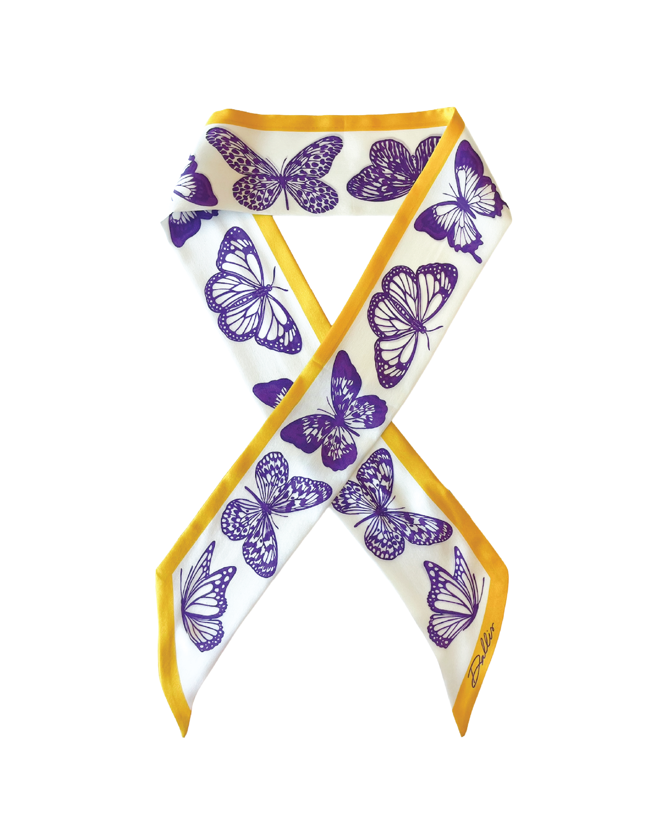 The Mariposa Twilly in Purple & Gold