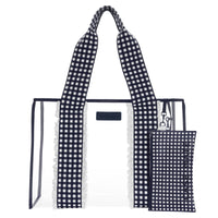Case-Mate Navy Gingham Jelly Tote Bag | Adore Boutique women's clothing & accessories