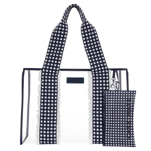 Case-Mate Navy Gingham Jelly Tote Bag | Adore Boutique women's clothing & accessories