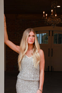 Luster Sequin Top