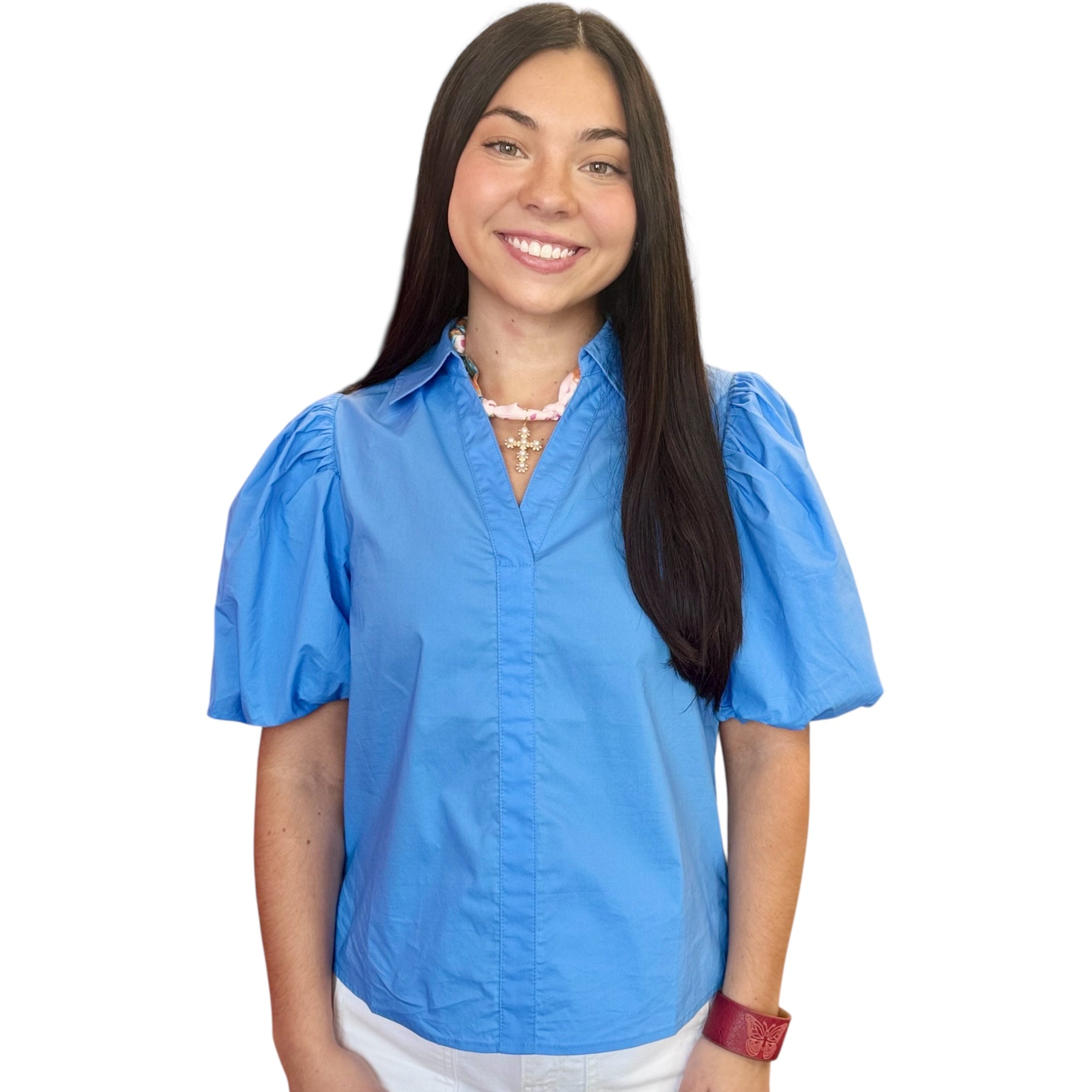 Bubble Sleeve Top