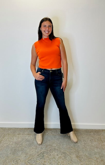 Coral Betty Top