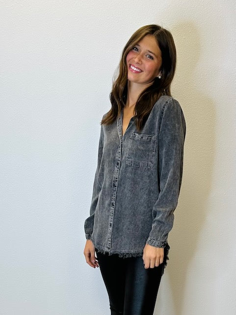 Starlight Grey Button Down