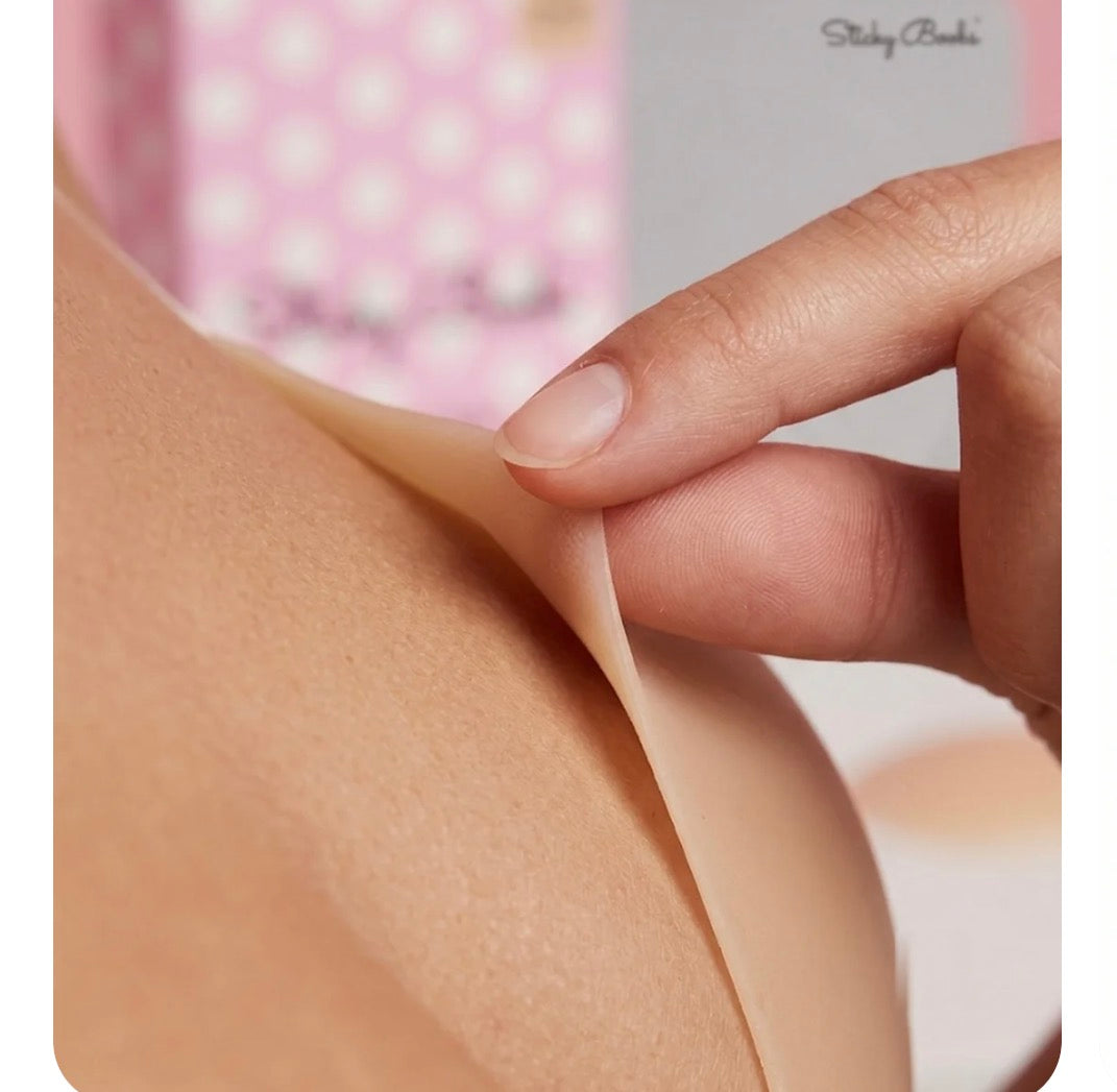 Strapless Backless Reusable Adhesive Push Up Sticky Bra