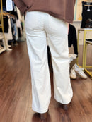 Meg Wide Leg Corduroy - Ivory