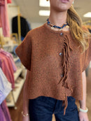Bonfire cropped sweater vest layered look