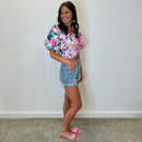 Jane HR Short Uneven Roll Up Raw Hem