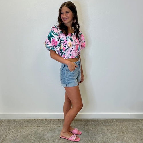 Jane HR Short Uneven Roll Up Raw Hem | Adore Boutique women's clothing & accessories