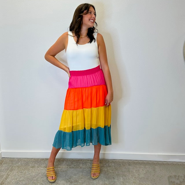 Colorful Life Maxi Skirt