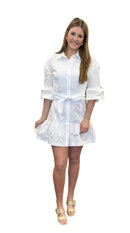 Poplin Ruffle Dress