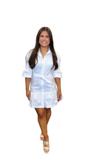 Poplin Ruffle Dress