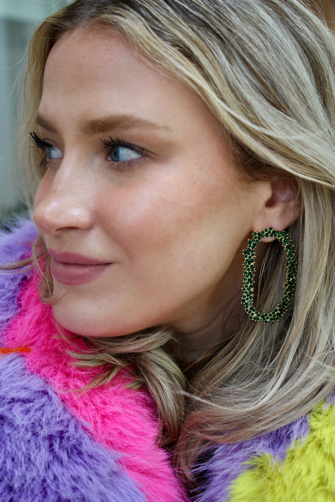 Crystal Garland Drops - Emerald