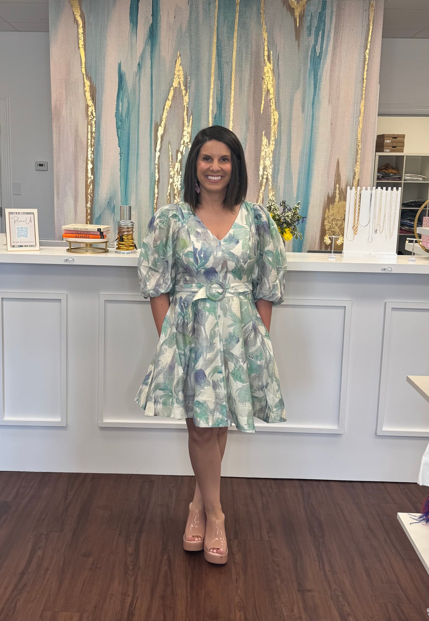 Alexis Belted Dress