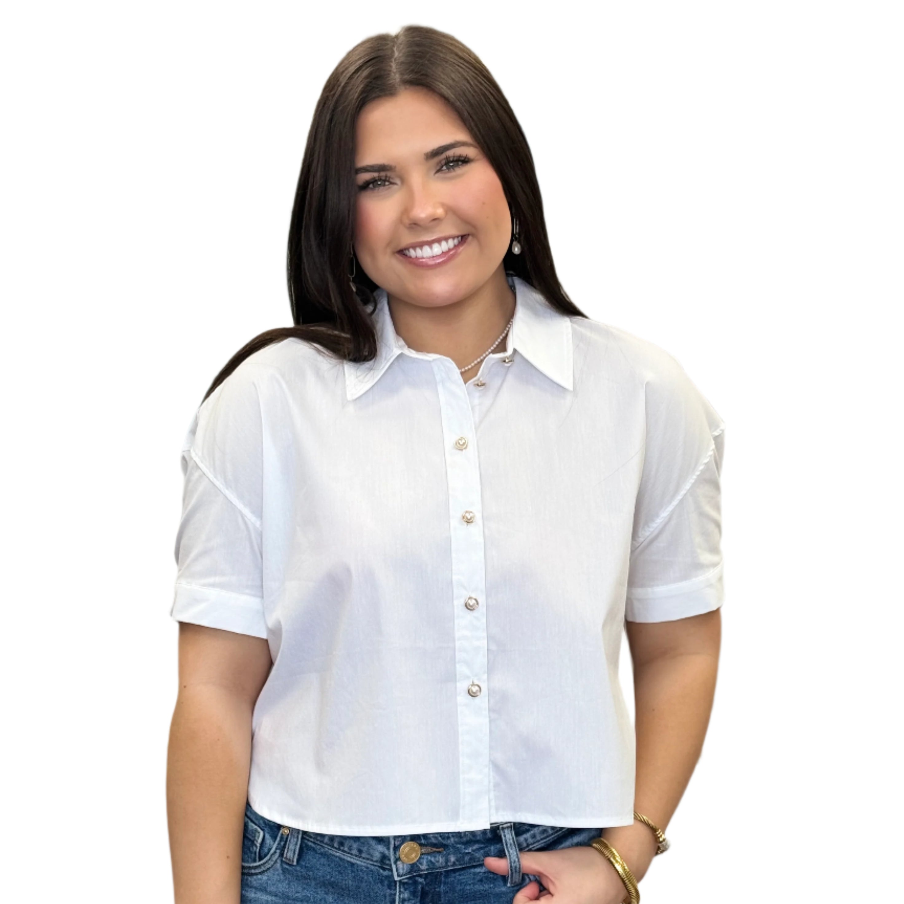 Palma Poplin Top