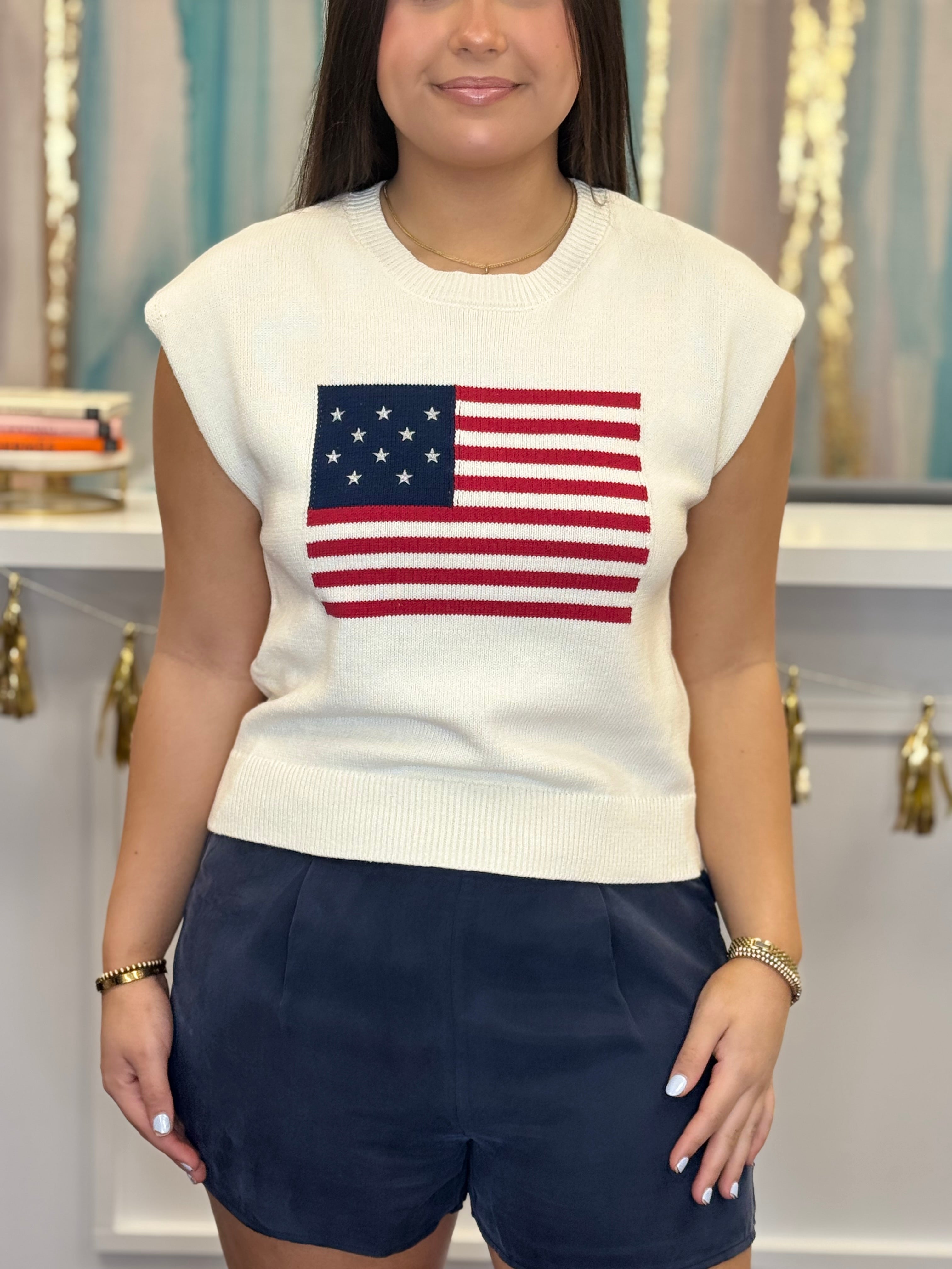 American Dream Flag Sweater