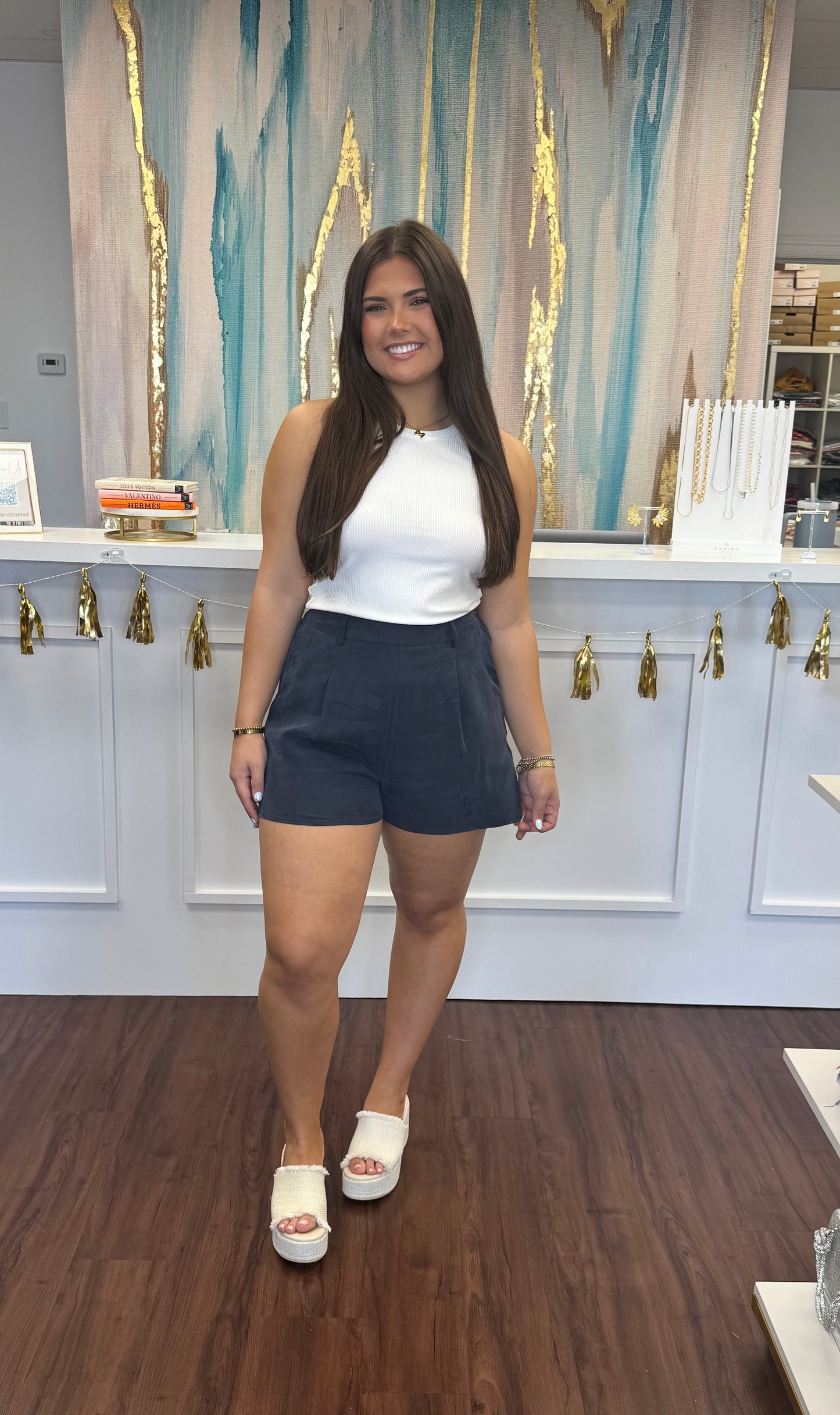 Heritage Front Pleat Shorts