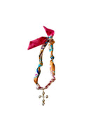 Scarf Necklace with Charm