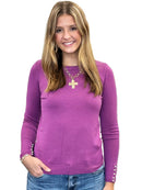 Long Sleeve Pearl Top