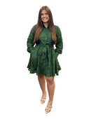 Serane Embroidered Lace Shirt Dress