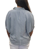 Navy Stripe Top