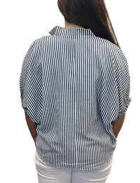 Navy Stripe Top