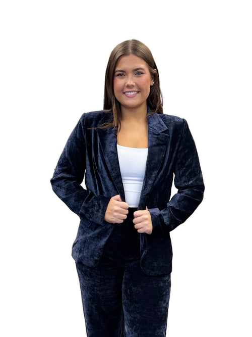 Velvet Avenue Tailored Single Button Blazer | Matching Set