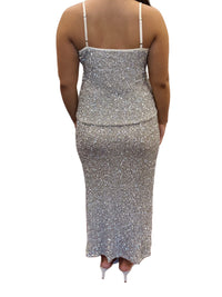 Luster Sequin Maxi Skirt