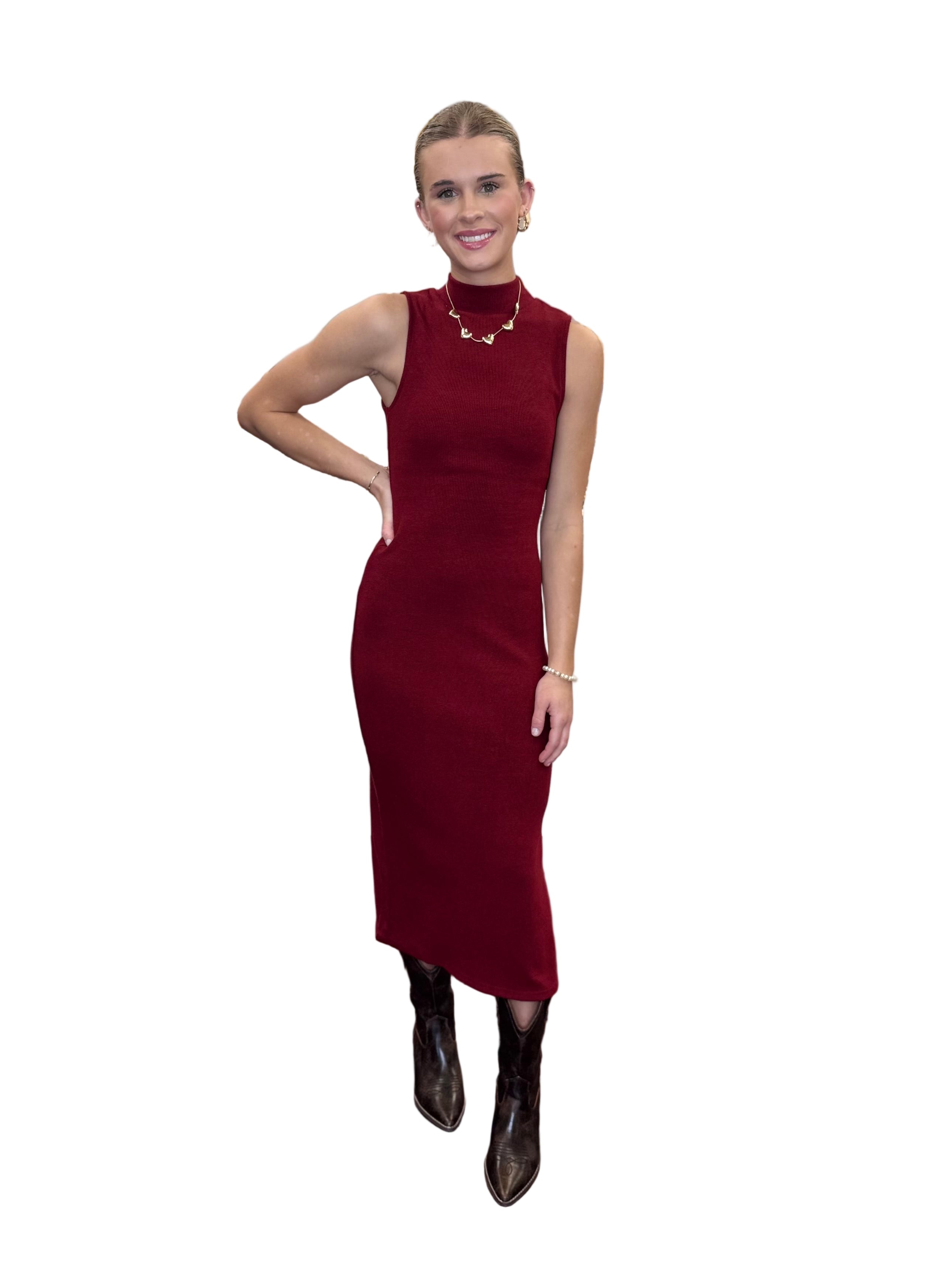 Cliffside Mock Neck Midi