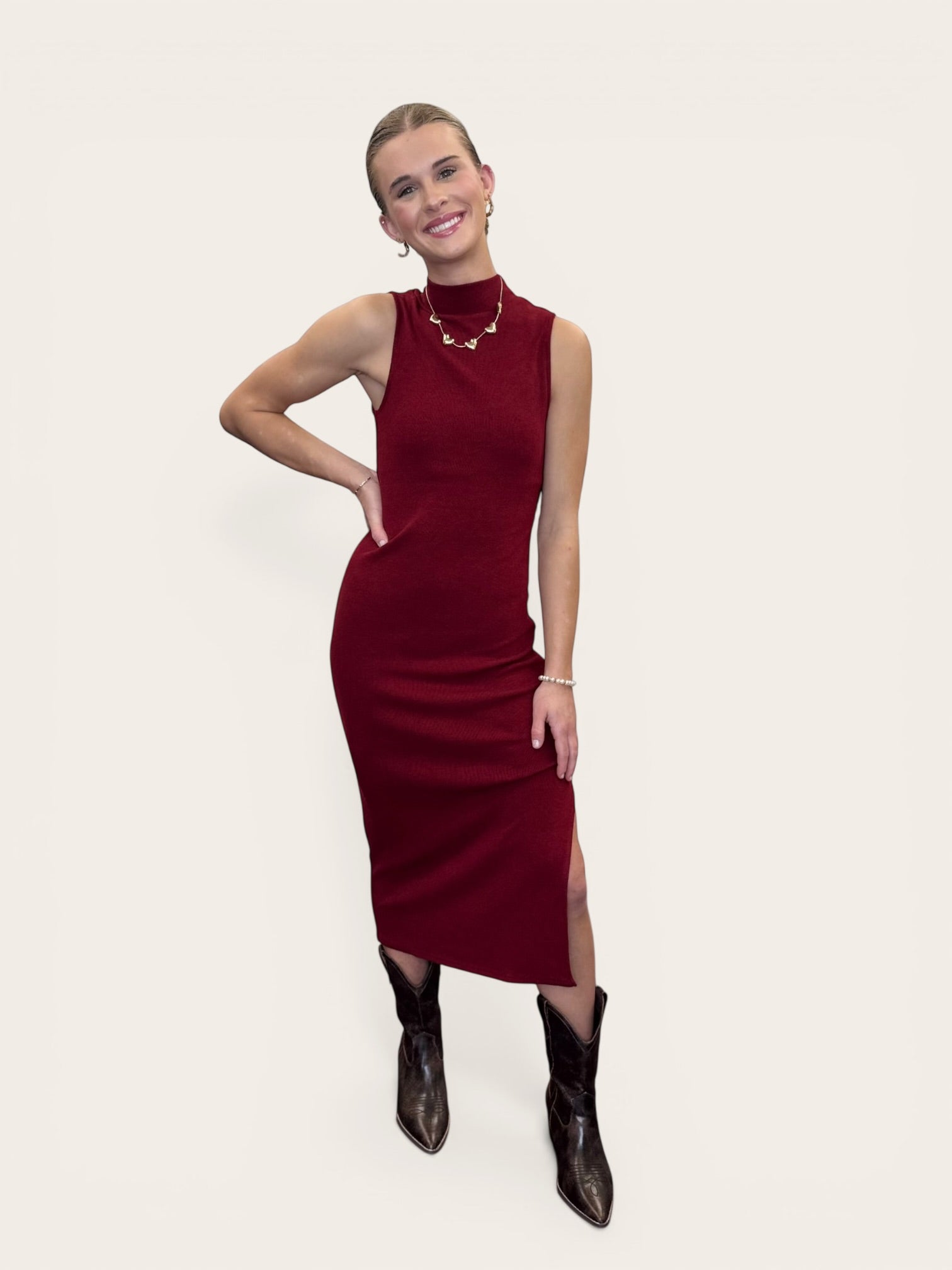 Cliffside Mock Neck Midi