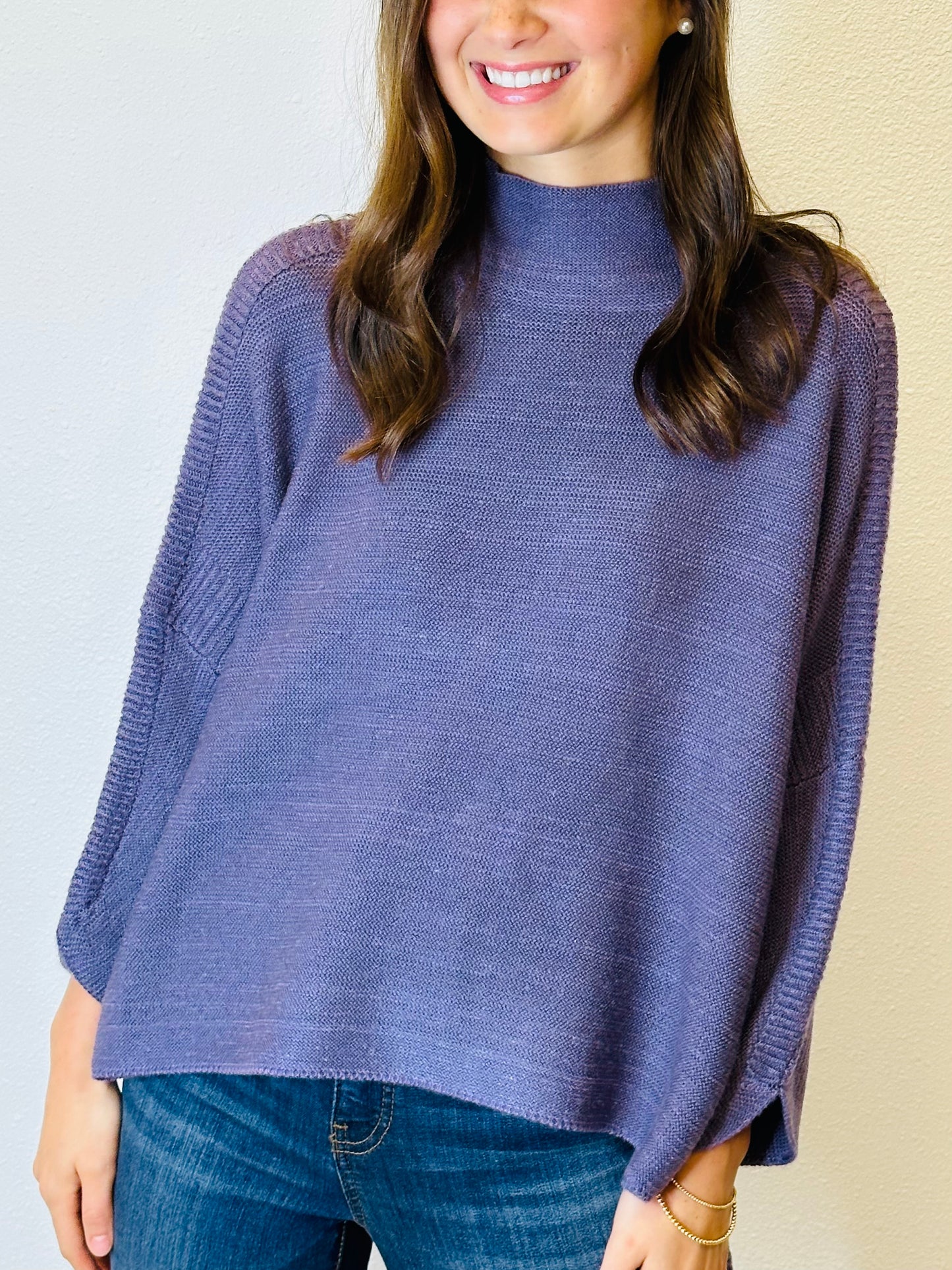 Boho Sweater - Vintage Violet