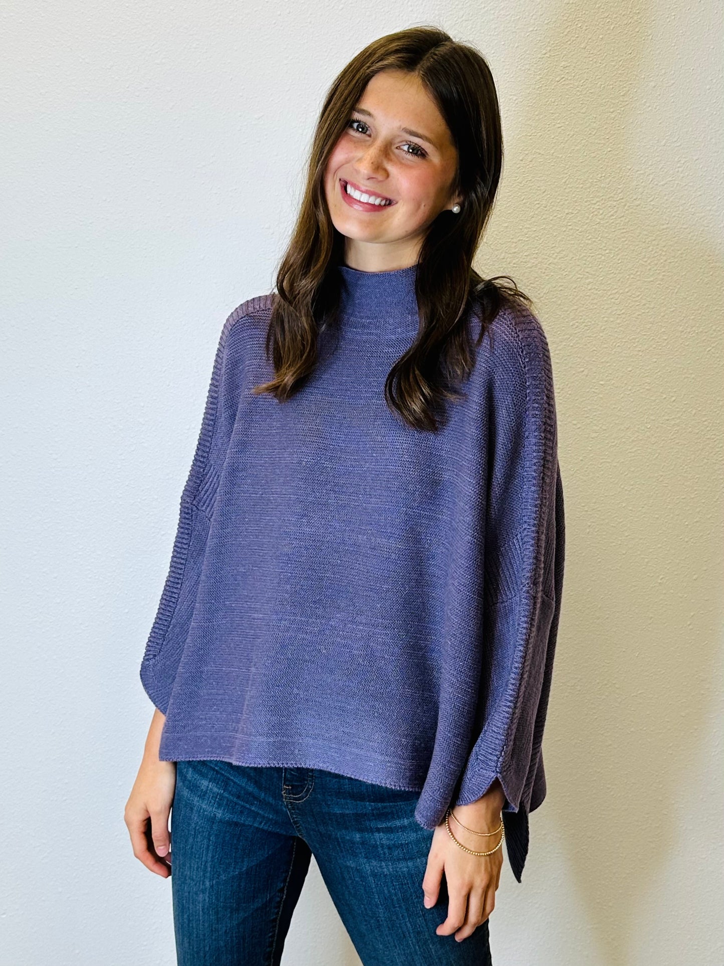 Boho Sweater - Vintage Violet