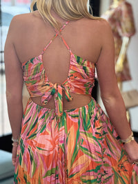 Sunset Ridge Pleated Midi Dress