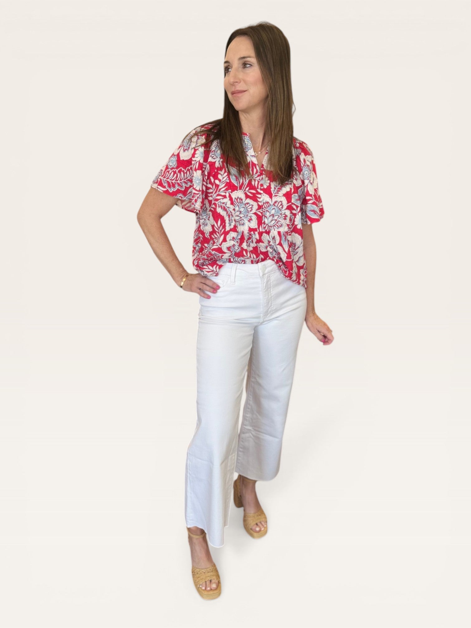 Quency Floral Top