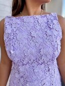 Marleigh Lavender Lace Mini Dress