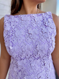 Marleigh Lavender Lace Mini Dress