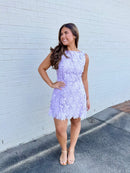 Marleigh Lavender Lace Mini Dress