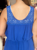 Sugarloaf Crochet Yoke Sleeveless Top