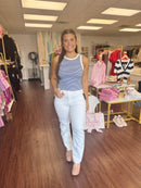 Palma Striped Knit Tank Top