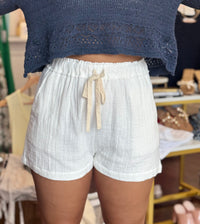 White Gauze Shorts