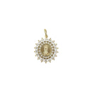 Pave Saint Scarf Charm