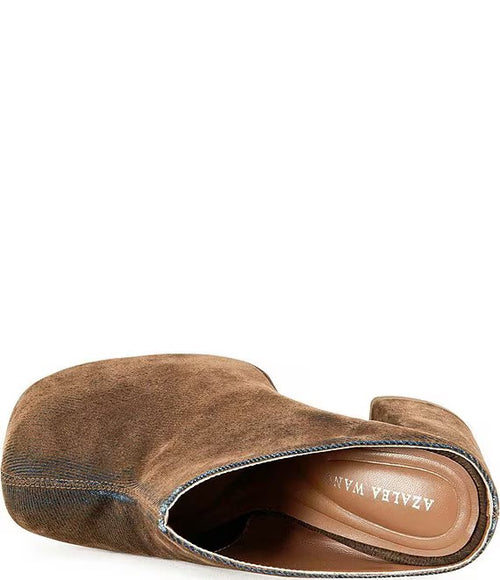 Florea Denim Platform Block Heel Mule